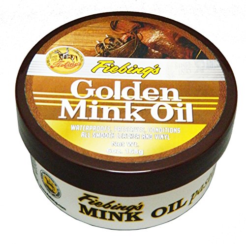 Product Cover Fiebing's Golden Mink Oil Leather Preserver, 6 oz - Waterproofs, Preserves and Conditions Leather and Vinyl