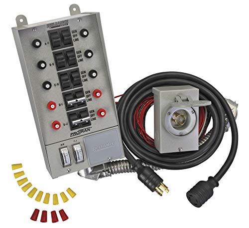 Product Cover Reliance Controls 31410CRK Pro/Tran 10-Circuit 30 Amp Generator Transfer Switch Kit