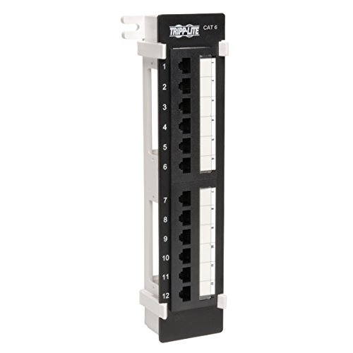 Product Cover Tripp Lite N250-012 12-Port Cat6 Wall-Mount Vertical 110 Patch Panel