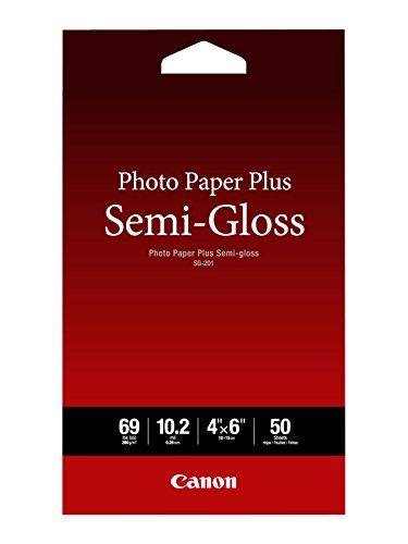 Product Cover Canon Photo Paper Plus Semi-Gloss, 4 x 6 Inches, 50 Sheets (1686B014)