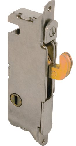 Product Cover Prime-Line E 2013 Mortise Lock - Adjustable, Spring-Loaded Hook Latch Projection for Sliding Patio Doors Constructed of Wood, Aluminum and Vinyl, 3-11/16