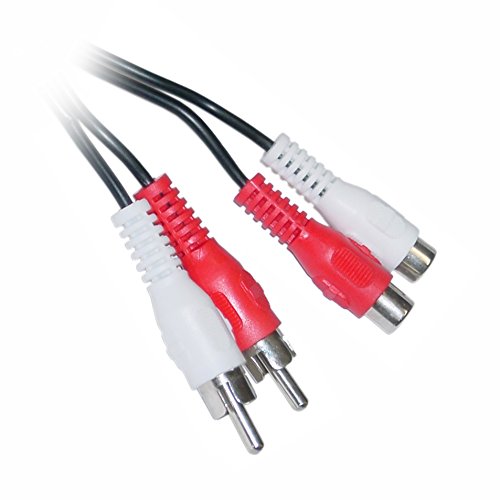 Product Cover CableWholesale 6-Feet 2 RCA Male/2 RCA Female, Cable Extension