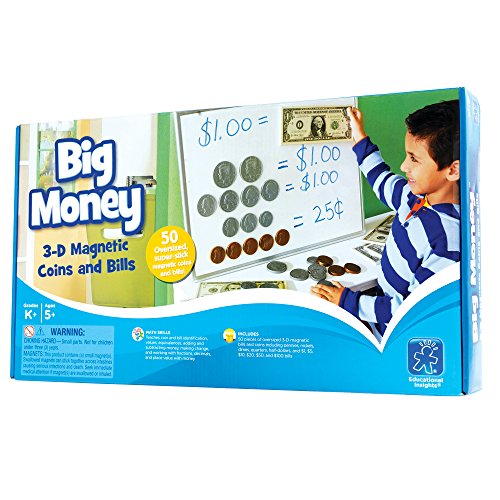 Product Cover Educational Insights Big Money 3-D Magnetic Coins and Bills