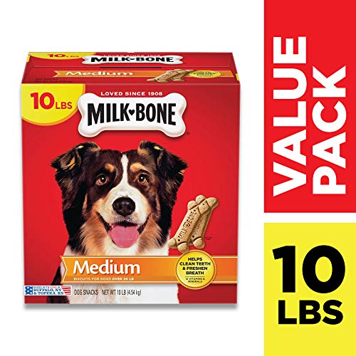 Product Cover Milk-Bone Original Dog Treats, Cleans Teeth, Freshens Breath, 10 Lb. Box, Medium