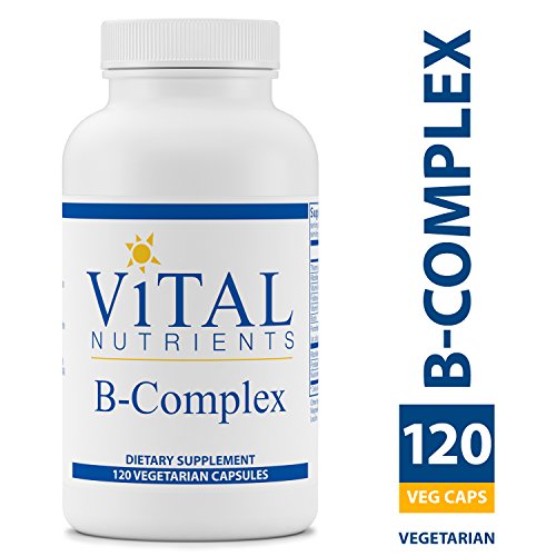 Product Cover Vital Nutrients - B-Complex - Balanced High Potency B Vitamin Complex - Supports Energy Production, Metabolism and Heart Health - Gluten Free - 120 Vegetarian Capsules per Bottle