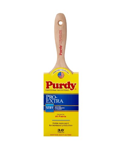 Product Cover Purdy 144380730 Pro-Extra Sprig Flat Trim Paint Brush, 3 inch