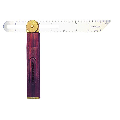 Product Cover 9 Inch Sliding T-Bevel Brass Bound Hardwood Handle with Metric Marks (22 CM)