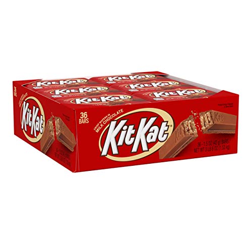 Product Cover KIT KAT Milk Chocolate Candy Bar, Perfect as a Valentines Day Gift, 1.5 oz Packages (Pack of 36)