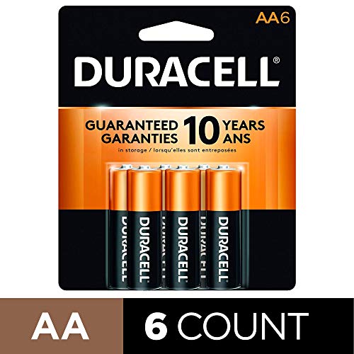 Product Cover Duracell - CopperTop AA Alkaline Batteries - long lasting, all-purpose Double A battery for household and business - 6 Count