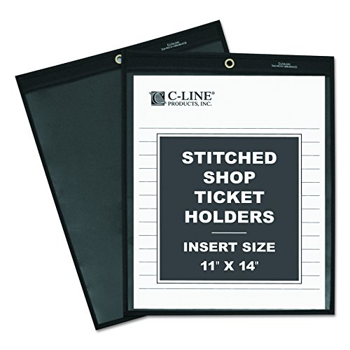 Product Cover C-Line Shop Ticket Holders, Stitched, One Side Clear, 11