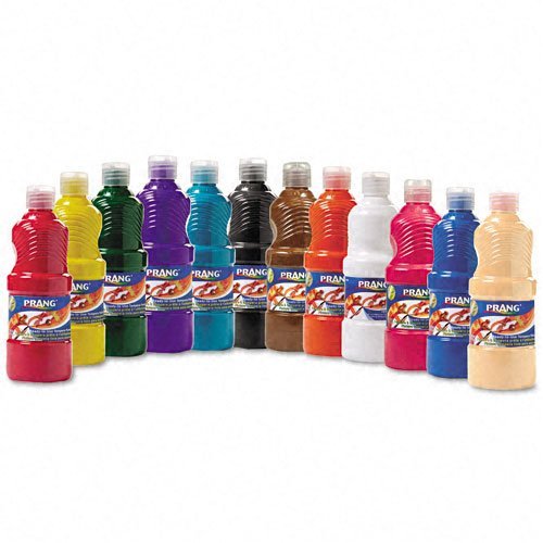 Product Cover PRANG Ready-to-Use Liquid Tempera Paint, 16-Ounce Bottles, Assorted Colors, 12 Count (21696)