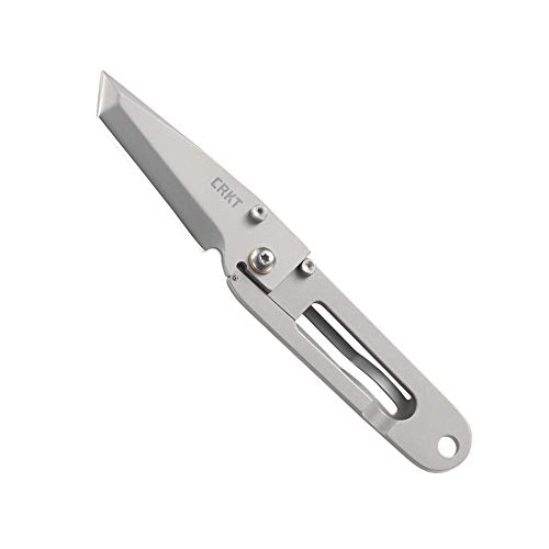 Product Cover CRKT K.I.S.S. EDC Folding Pocket Knife: Compact Everyday Carry, Dual Grind Tanto, Frame Lock, Skeletonized Handle,  Pocket Money Clip 5500