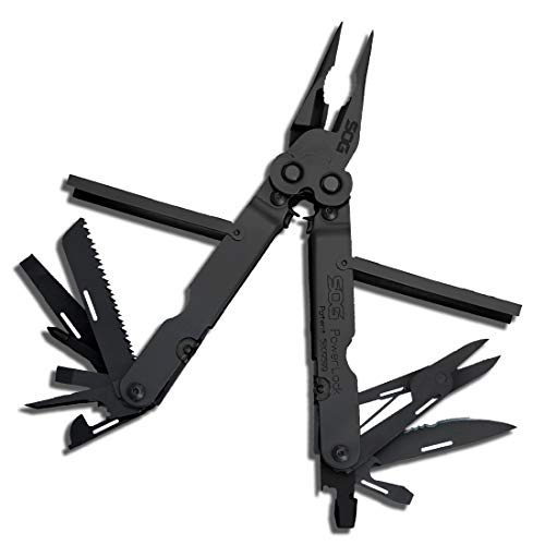 Product Cover SOG Multitool - PowerLock EOD Heavy Duty Tactical Multitool, Military Multi Tool with Sheath, w/ Wire Stripper and 18 Hand Tools for Mechanics (B61N-CP)