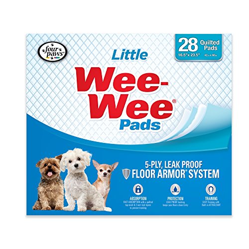 Product Cover WEE-WEE Four Paws Products Housebreaking Pads for Little Dogs - 28 Pack