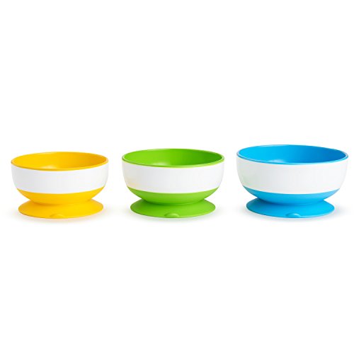 Product Cover Munchkin Stay Put Suction Bowl, 3 Pack