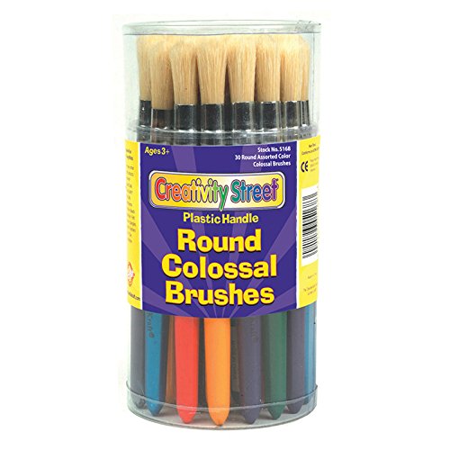 Product Cover Creativity Street 5168 Colossal Brush, Natural Bristle, Round (Set of 30)