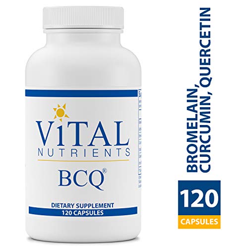 Product Cover Vital Nutrients - BCQ (Bromelain, Curcumin & Quercetin) - Herbal Support for Joint, Sinus and Digestive Health - Gluten Free - 120 Capsules per Bottle