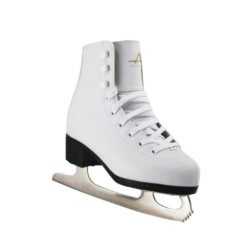 Product Cover American Athletic Shoe Girl's Tricot Lined Ice Skates, White, 2