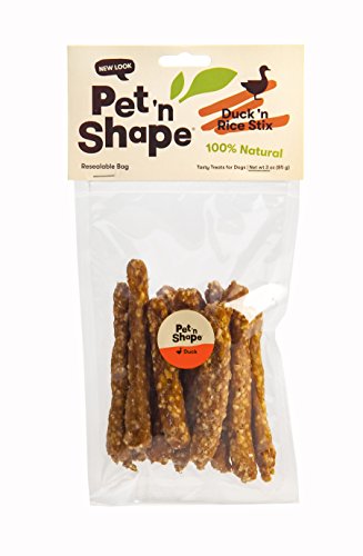 Product Cover Pet 'n Shape Duck 'N Rice Stix - All Natural Dog Treats,Stix, 3 Oz