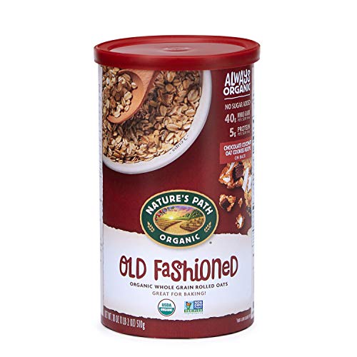 Product Cover Country Choice Organic Oven Toasted Old Fashioned Oats, 18-Ounce Canisters (Pack of 6)