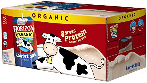 Product Cover Horizon Organic 1 % Low Fat Milk, 8-Ounce Aseptic Cartons (Pack of 18)