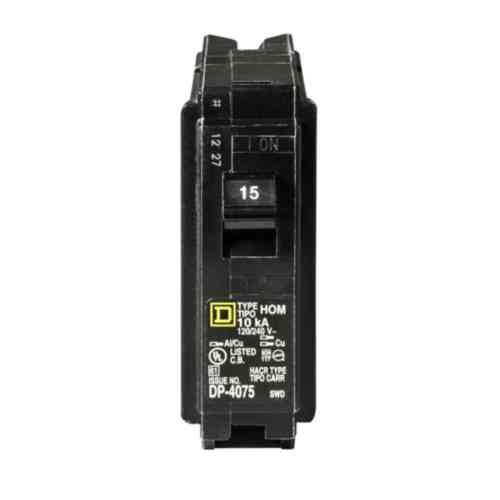 Product Cover Square D by Schneider Electric HOM115CP Homeline 15 Amp Single-Pole Circuit Breaker