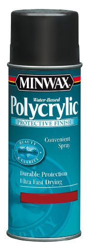 Product Cover Minwax 34444000 Water-Based Polycrylic Spray, 11.5 ounce Aerosol, Semi-Gloss