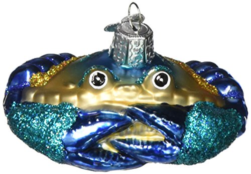 Product Cover Old World Christmas Lobsters Glass Blown Ornaments for Christmas Tree,Blue Crab