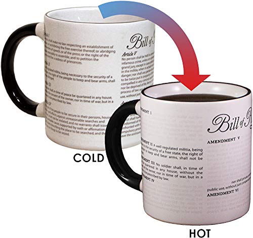 Product Cover Disappearing Civil Liberties Coffee Mug - Add Hot Water and Watch Your Civil Liberties Disappear Before Yours Eyes - Comes in a Fun Gift Box