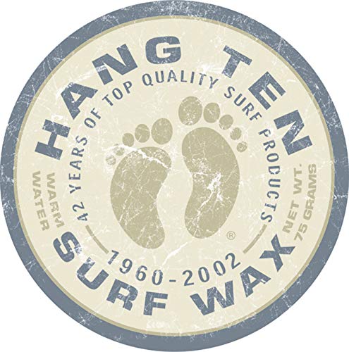 Product Cover Desperate Enterprises Hang Ten Surf Wax Tin Sign, 11.75
