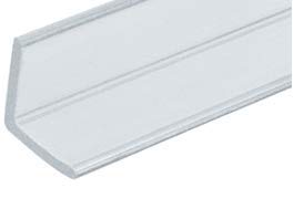 Product Cover CRL Multi-Purpose Polycarbonate Angle Jamb for 1/4