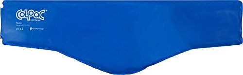 Product Cover Chattanooga ColPac - Reusable Gel Ice Pack - Blue Vinyl - Neck Contour - 23 in (58 cm) - Cold Therapy for Neck, Shoulder, Upper Back for Headaches, Swelling, Bruises, Sprains, Inflammation