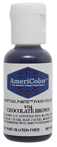 Product Cover Americolor Soft Gel Paste Food Coloring, Chocolate Brown, 21gm