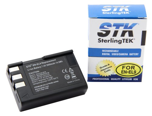 Product Cover STK EN-EL9 EN-EL9a Battery for Nikon D3000, D5000, D40, D60, D40X