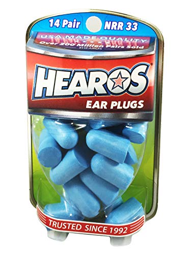 Product Cover HEAROS Xtreme Ear plugs - Best In Class Noise Cancelling Disposable Foam Earplugs With NRR 33 Hearing Protection, 14 pairs