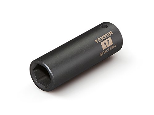 Product Cover TEKTON 47808 1/2-Inch Drive by 17 mm Deep Impact Socket, Cr-V, 6-Point