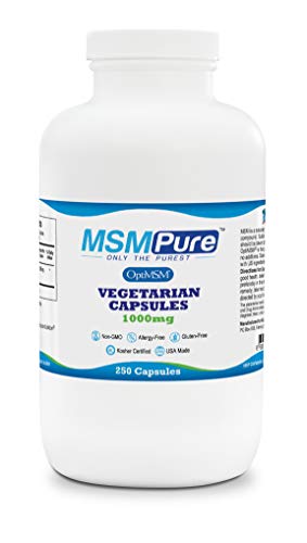 Product Cover Kala Health MSMPure Vegetarian Capsules Made with Organic Sulfur Crystals, 99.99% Pure Distilled MSM Supplement, 1,000 mg per Capsule, Made in USA, 250 Count