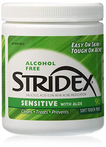 Product Cover Stridex Daily Care Acne Pads with Salicylic Acid, Sensitive with Aloe 90 ea