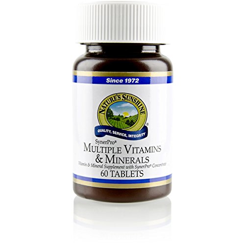 Product Cover Nature's Sunshine Multiple Vitamins and Minerals, 60 Tablets, Powerful Multivitamin Supplies The Body with 100 Percent of The Daily Value for 17 Essential Vitamins and Minerals