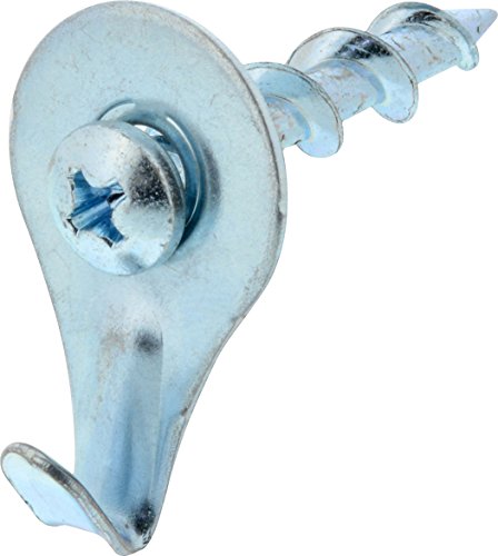 Product Cover Hillman Chrome 122362 Self-Drilling Wall Dogs with Picture Hanging Hook, up to 50 lbs