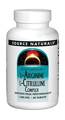 Product Cover Source Naturals L-Arginine L-Citrulline Complex 1000mg Essential Amino Acid Supplement - 60 Tablets