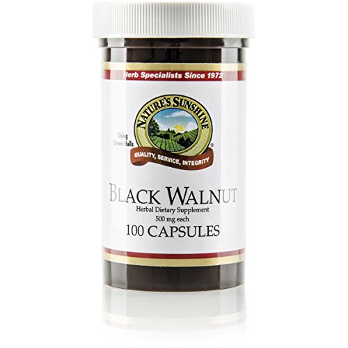 Product Cover Nature's Sunshine Black Walnut, 100 Capsules, Helps Maintain The Intestinal System and Supports The Immune System in its Battle Against Invaders