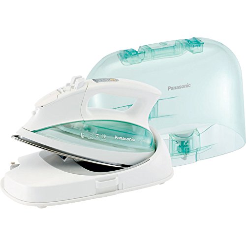 Product Cover Panasonic Contoured Stainless Steel Soleplate, Vertical, Auto Shut Off, Power Base and Carrying/Storage Case - NI-L70SRW (White/Cordless 1500W Steam/Dry Iron