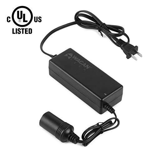 Product Cover Wagan EL9903 - 5 amp AC to DC Power Adapter, 5A Power Converter, Converts 110V AC to 12V DC, Car Cigarette Ligher Socket, UL listed