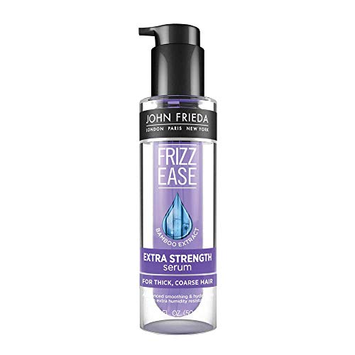 Product Cover John Frieda Frizz Ease Extra Strength Serum, 1.69 Ounce Nourishing Treatment for Thick, Coarse Hair, featuring Bamboo Extract and provides Salon-caliber Smoothing