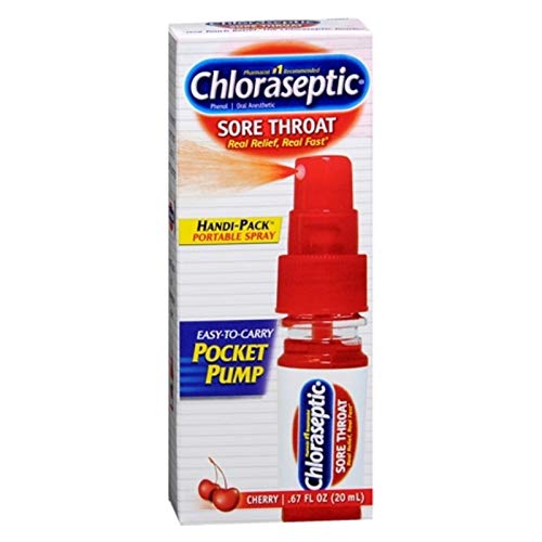 Product Cover Chloraseptic Sore Throat Spray Pocket Pump Cherry 0.67 oz