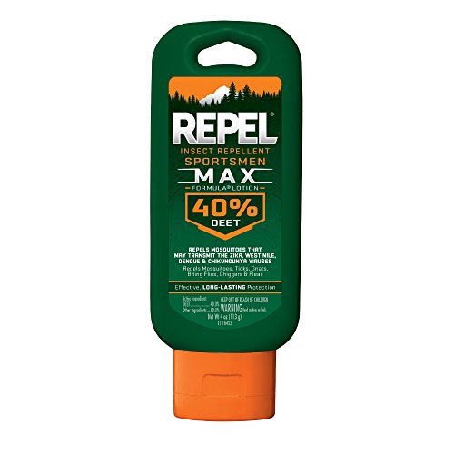 Product Cover Repel Insect Repellent Sportsmen Max Formula Lotion 40% DEET, 4-Ounce