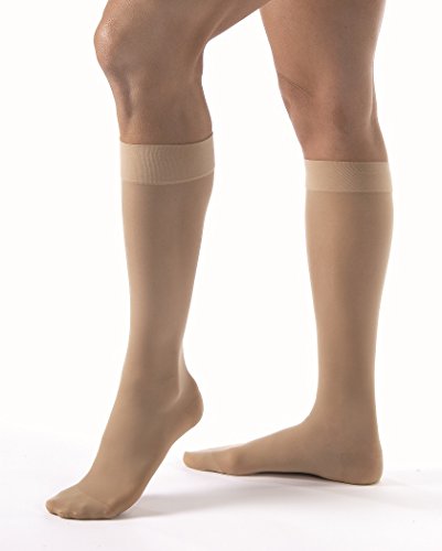 Product Cover JOBST Ultra Sheer Knee High Stockings, Silky Beige, 8-15 mmHg Large 1 Pair