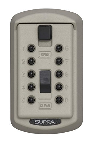 Product Cover Kidde AccessPoint 001414 KeySafe Original Slimline Push Button Combination Permanent Key Lock Box, 2-Key, Clay