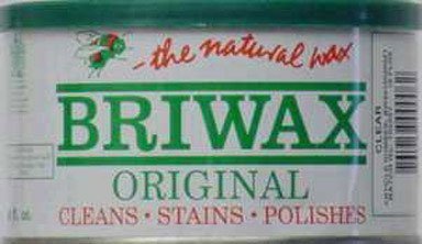 Product Cover Briwax (Clear) Furniture Wax Polish, Cleans, stains, and polishes.